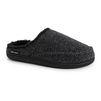 Muk Luks Men's Faux Wool Clog Slippers-black S : Target