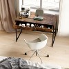 Bestier 43 inch Computer Desk with 2 Drawers, Small Writing Table with Metal Frame for Home Office - 4 of 4