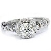 Pompeii3 5/8ct Vintage Diamond Filigree Engagement Ring 14K White Gold - 2 of 4