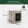 Dakota 283 Canine Rough and Tough Economy Pet Kennel, Heavy Duty Crate for Dogs and Cats with Ventilation Holes, X-Large, Sandstone - 3 of 4