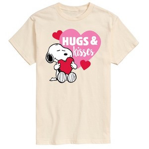 Men's - Peanuts - Snoopy Hugs And Kisses Short Sleeve Graphic T-Shirt - 1 of 4