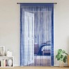 Aghana Digitals Blue String Curtains 2-Pack, 55.1x98.4", Polyester Washable, Cut-to-Size, - 2 of 4