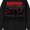 Naruto Shippuden Akatsuki Icons Crew Neck Long Sleeve Adult Black Sweatshirt - image 4 of 4