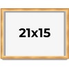 PosterPalooza | Minimalist Shadow Box Brown Picture Frame - UV Acrylic, Backing Board, Hanging Hardware - 2 of 4