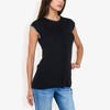 Anna-Kaci Women's Cap Sleeve Knit Sweater With Contrast Trim Stitching - 4 of 4