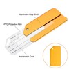 Unique Bargains Aluminium Lightweight Backpack Identifier Card Travel Luggage Tag 5 Pcs - 3 of 3
