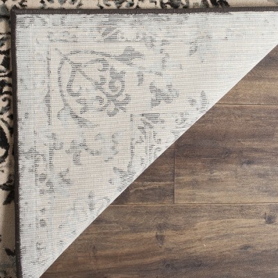 Handmade Gray Synthetic 4' x 6' Rectangular Rug