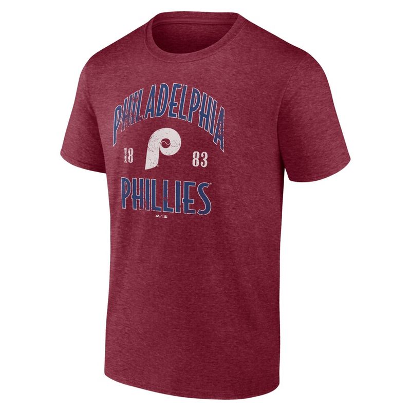 MLB Philadelphia Phillies Men's Bi-Blend T-Shirt, 2 of 4