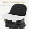 Kinder King 8 in 1 Baby High Chair, Coverts to Dining Booster Seat, Removable Tray & Double Seat Cover, Easy to Wipe - 4 of 4