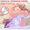 Play Kitchen Toys, Pretend Food Accessories with Coffee Maker, Mixer, Toaster, Realistic Lights Sounds - Birthday Christmas Gift - 3 of 4