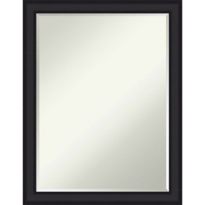 Amanti Art Oliver Narrow Half-Inch-Bevel Wood Framed Bathroom Vanity Wall Mirror - 1 of 4