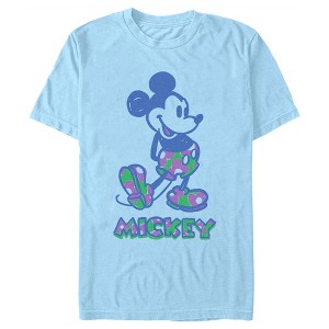 Men's Mickey & Friends Floral Filled Sketch T-Shirt - 1 of 4