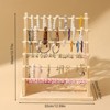 SEVOBAL Utility Storage Shelves Wooden Detachable Display Stand Holder For Jewelry Earrings Bracelet Necklace, Beige, 12.6"*7.87"*13.77" - 4 of 4
