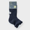 Women's Cushioned Ruffle 3pk Athletic Ankle Socks - All In Motion™ 4-10 - 2 of 3