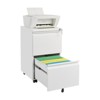 Fontoi Decorative Storage Cabinets, File Storage Cabinet with Lock, Vertical Organizer with 2 Drawers for Office, White, 17.7"*26.57"*15.35" - 3 of 4