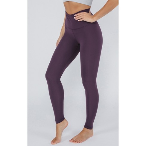 Yogalicious Womens High Waist Ultra Soft Nude Tech Leggings For Women -  Plum Perfect - Small : Target