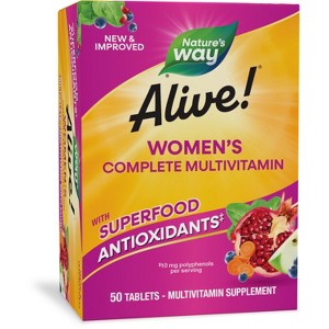 Nature's Way Alive! Women's Complete Multivitamin Tablets - 50ct - 1 of 4