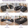 6-8 Seater Boneless Slow-Rebound Memory Foam Couch, Cloud Sectional Couches with Upgraded Fabric, Deep Seat Comfy Fluffy U Shaped Modular Sofa - 3 of 4