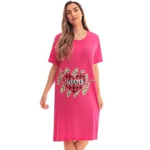 Just Love Short Sleeve Nightgown Sleep Dress for Women Sleepwear - 1 of 3
