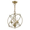 Livex Lighting Aria 3 - Light Chandelier in  Antique Brass - 4 of 4