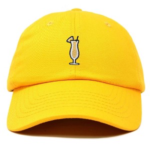Dalix Pina Colada Embroidered Cap Cotton Baseball Cute Cool Dad Hat Womens - 1 of 4
