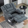 Modern Upholstered Accent Chair, Accent Chair with Massage and Heat, Accent Chair Suitable For Living Room,Office-Coolbibila - 3 of 4