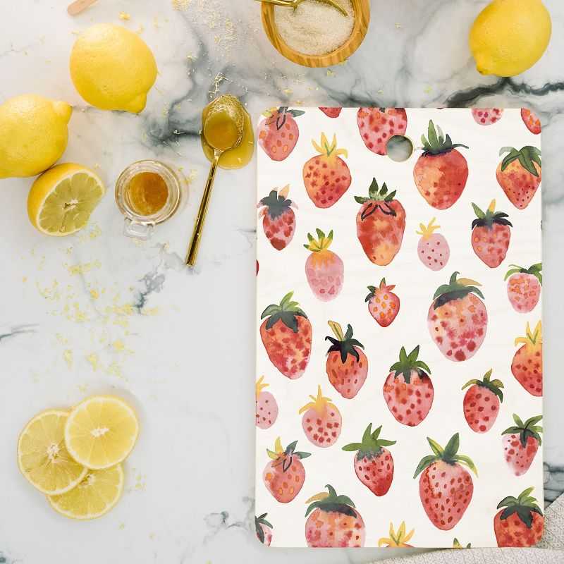 Ninola Design Strawberries Countryside Summer Cutting Board - Deny Designs, 2 of 4