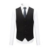 Cloudstyle Mens Stylish 3 Piece Dress Suit Classic Fit Wedding Formal Jacket & Vest & Pants - 4 of 4