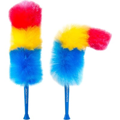 23" Multicolor Electrostatic Feather Duster with Handle