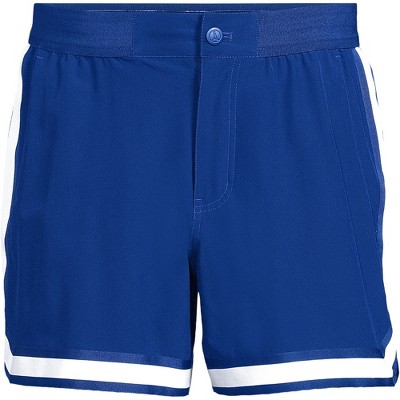 Lands' End Men's 5" Quick Dry Striped Pull on Board Short - Large - Brilliant Cobalt — фото 2