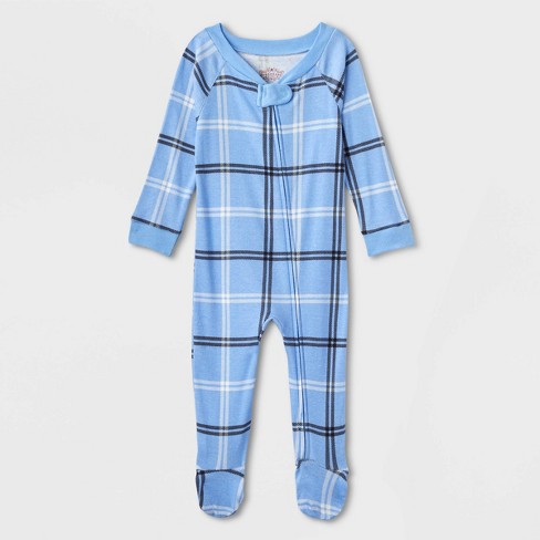 Newborn Baby Boys Jumpsuit Checkerboard Plaid Print Short Sleeve