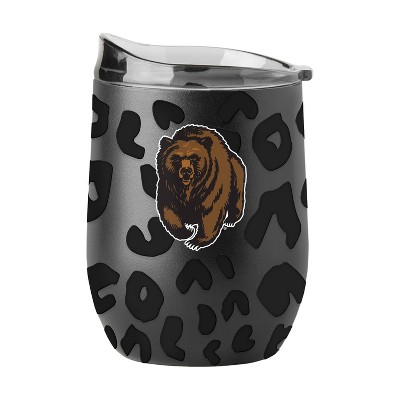 NCAA Montana Grizzlies 16oz Black Leopard Stainless Steel Wine Tumbler