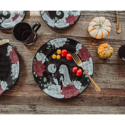 Nightmare Before Christmas Jack and Sally Ceramic Dinnerware Set