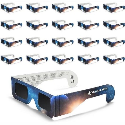 Solar Eclipse Glasses Solar Filters Glasses With Solar Safe Filter Technology Ce And Iso Certified 2024 20 pack Medicalkingusa Target