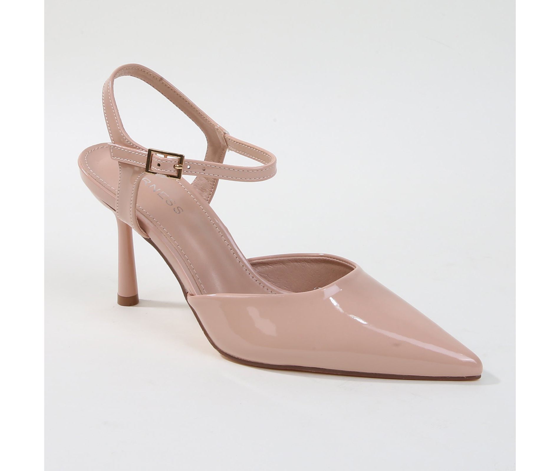 Berness Women's Cesia Patent Ankle Strap Heels