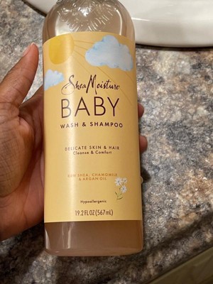 SheaMoisture Baby Wash & Shampoo Raw Shea + Chamomile + Argan Oil Calm &  Comfort for All Skin Types - 13 fl oz