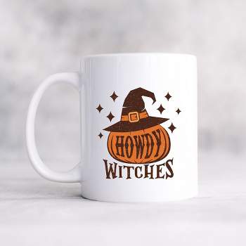 City Creek Prints Howdy Witches Stars Mug - White