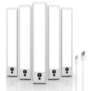 5-Pack 9.06in Under Cabinet Lights Control,Motion Sensor,Dimmable - EZVALO - 1 of 4