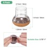 Unique Bargains Silicone Round Chair Leg Cap Floor Protectors 8 Pcs - 3 of 4