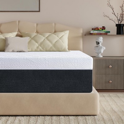 Twolike 12" Copper-Infused Cooling Gel Memory Foam Mattress