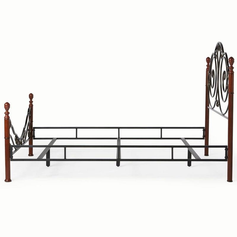Reagan Graceful Scroll Bronze Iron Bed - Inspire Q, 3 of 5