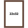 PosterPalooza | Traditional Brown Picture Frame - UV Acrylic, Foam Board Backing, Hanging Hardware - 2 of 4