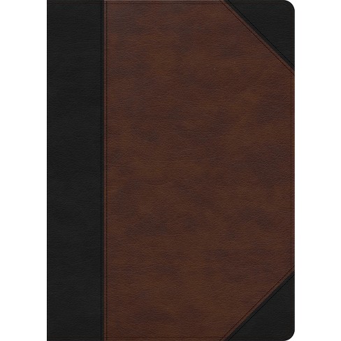 Csb Verse-by-verse Reference Bible, Black Brown Leathertouch - By Csb 