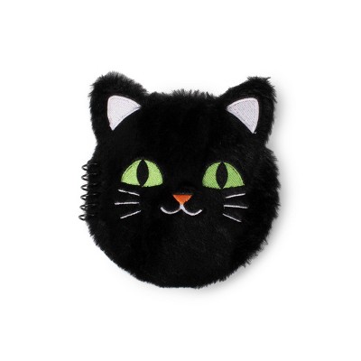 Fuzzy Chunky Notebook Black Cat - Bullseye's Playground™