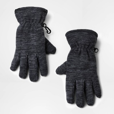 Kids' Spacedye Fleece Gloves - All in Motion™ Black