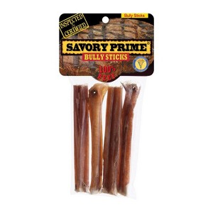 Savory Prime Beef Grain Free Bully Stick For Dogs 5 in 4 pk - 1 of 1