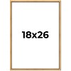 PosterPalooza | Classic Modern Gold Picture Frame - UV Acrylic, Foam Board Backing, Hanging Hardware - 2 of 4