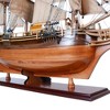Model Ship 37" - HMS Bounty Tall Ship with Sails & Brass Details Display By Old Modern Handicrafts - 3 of 4