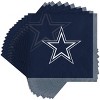 48ct Dallas Cowboys Football Beverage Napkins - 2 of 3