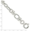 Black Bow Jewelry 13.5mm Sterling Silver Hollow Fancy Link Chain Bracelet, 8.5 Inch - 4 of 4